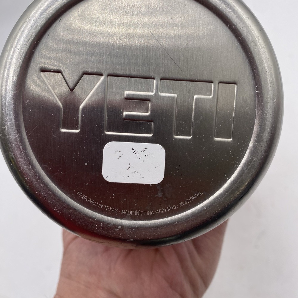 Yeti Rambler 36 OZ Bottle Bimini Pink Chug Cap SEE PICS SHOWS WEAR ENGRAVED - Picture 9 of 16